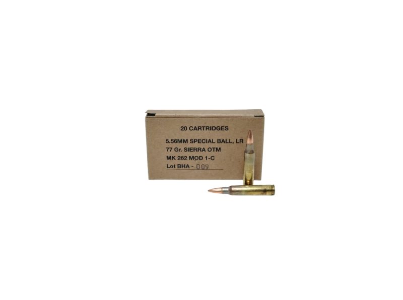 Black Hills 5.56x45mm MK262 MOD 1 C 77 Grain OTM 2