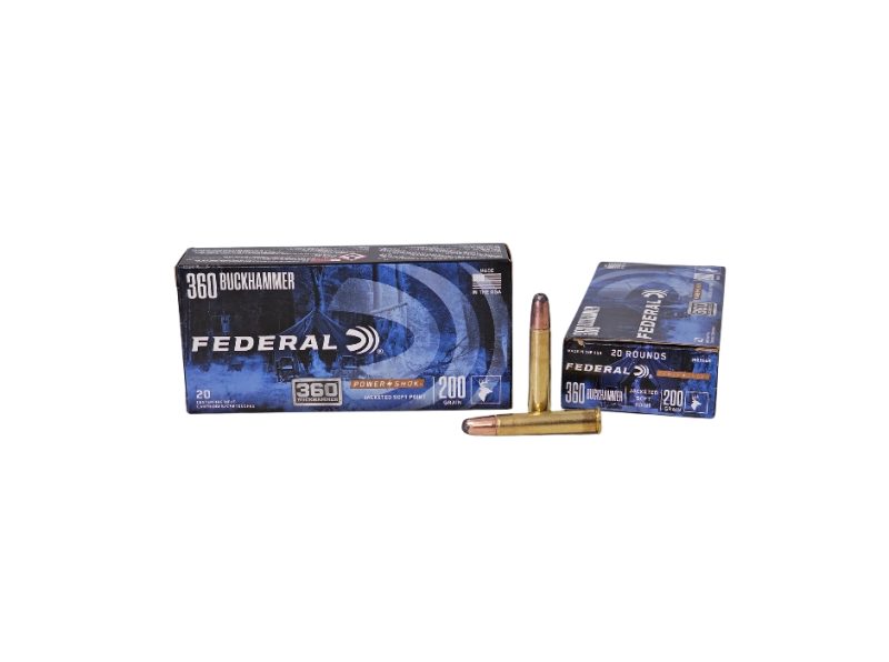 Federal Power Shok .360 Buckhammer 200 Grain JSP