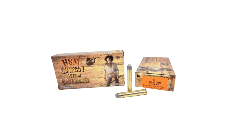 HSM .38 55 Win 240 Grain Cowboy Action RNFP