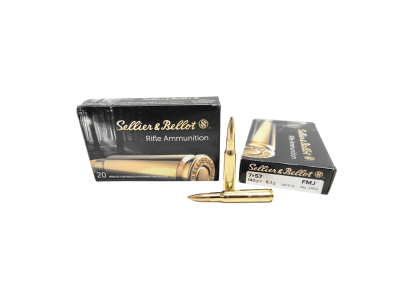 Sellier Bellot 7X57mm MAUSER Ammunition SB757A 140 Grain FMJ